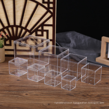 High Quality Customized Square Solid Plastic Clear Acrylic Candy Box with lid